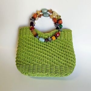 Cappelli Straworld Green Handbag